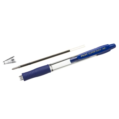 Penna Kul Pilot Super Grip Medium Blå Slitstark