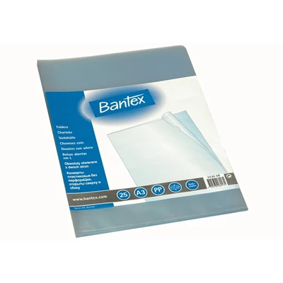 Aktmapp Bantex PP A3 0,12mm 25st/fp