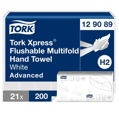 Pappershandduk Tork Xpress Adv. H2 Spolbar 4200st