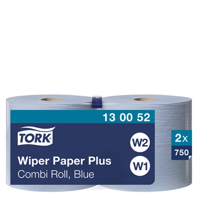 Torkpapper Tork W1/W2 2-lag 23,5cmx255m Blå 2st/fp