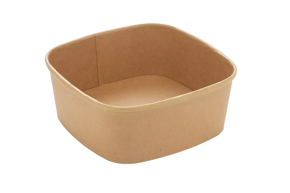 Salladsskål Kartong Kvadrat 1200ml 300st/kolli
