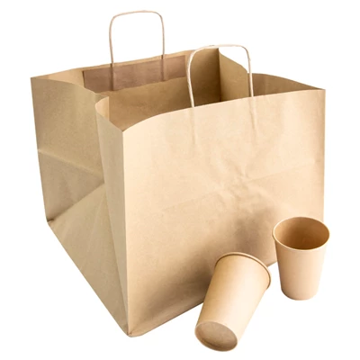 Bärkasse Papper 365x330x330mm 100st/kolli