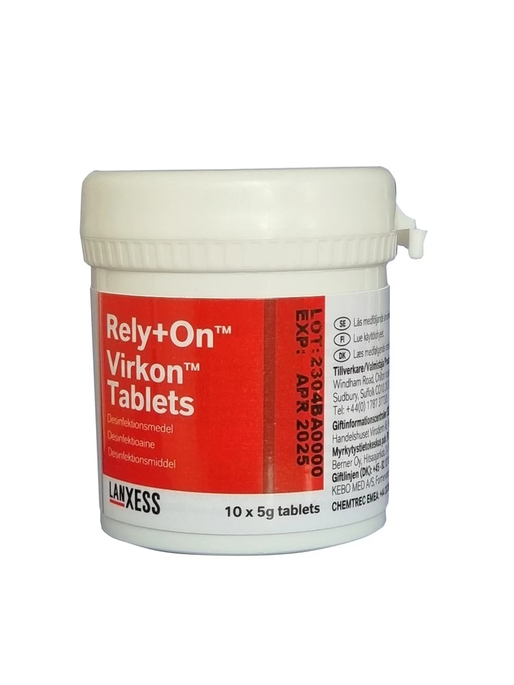 Desinfektionsmedel Rely+On Virkon tabletter 10x5g