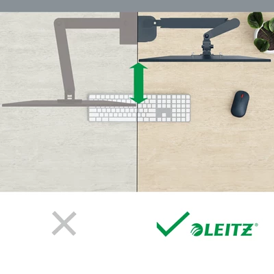 Monitorarm Leitz Ergo Dubbel Grå