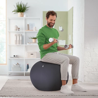 Sittboll med stopp Leitz Ergo Mörkblå 65cm