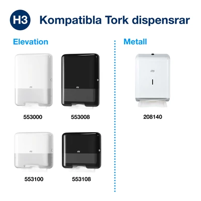 Pappershandduk Tork Adv H3 V-vikt Spol 3750st