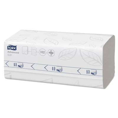 Pappershandduk Tork Xpress Adv H2 Komp M-vikt 2400