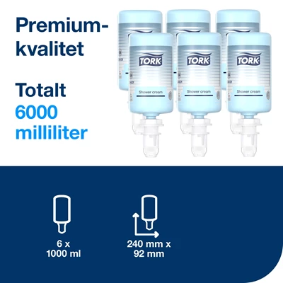 Duschtvål Tork S4 1L 6st/fp