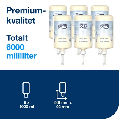 Handtvål Tork S1 Mild Gul 1L 6st/kolli