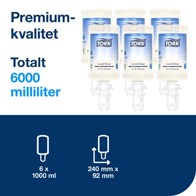 Industritvål Tork S4 1L 6st/fp