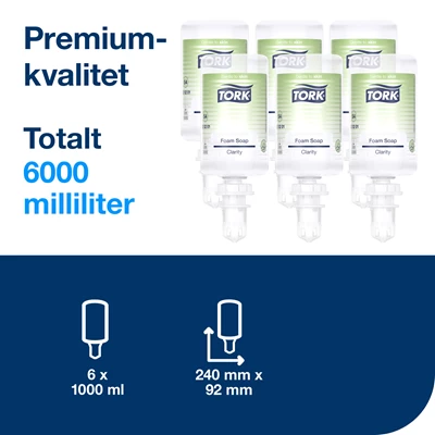 Skumtvål Tork S4 Clarity 1L