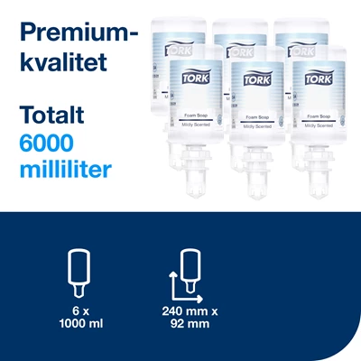 Skumtvål Tork S4 Mild 1L 6st/kolli