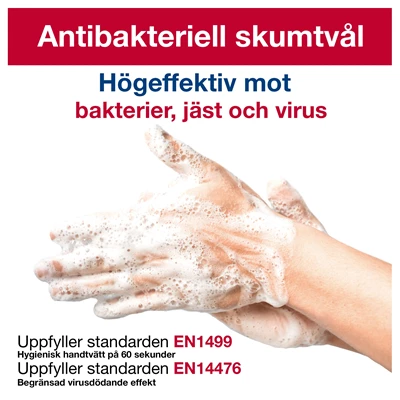 Skumtvål Tork S4 Antimikrobiell 1L 6st/kolli