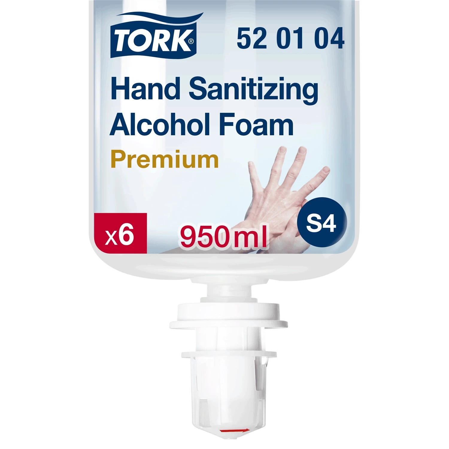 Tork Handdesinficerande Skum Alkohol S4 6st/kolli