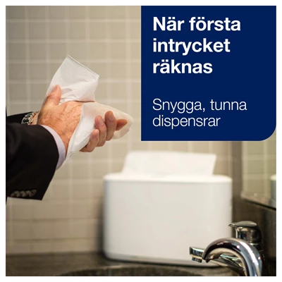 Dispenser Pappershandduk Tork H2 Toppmatad Vit
