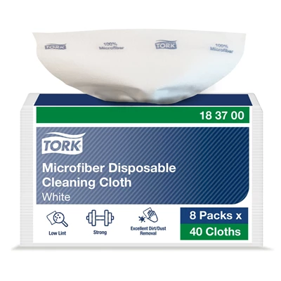 Microfiberduk Tork engångs 40st/fp