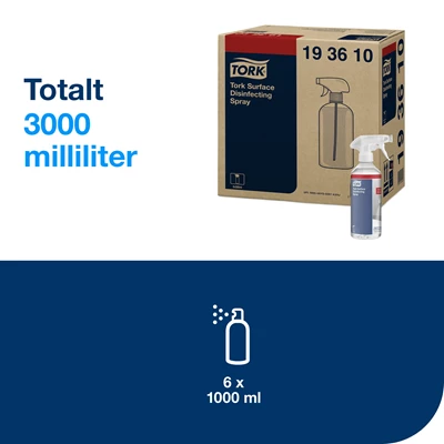 Ytdesinfektion Tork spray 500ml