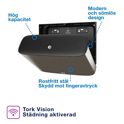 Dispenser Toa Tork T2 Mini Jumbo Rostfri