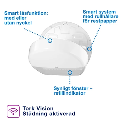 Dispenser Toa Tork T1 Jumbo Vit