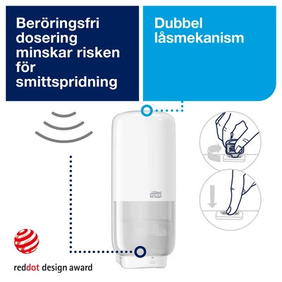 Dispenser Tork S4 Skumtvål Sensor Vit