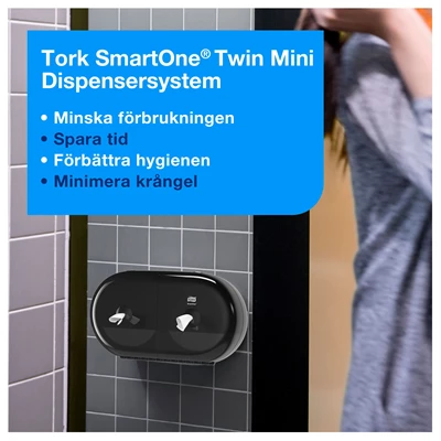 Dispenser Toa Tork T9 SmartOne Mini Twin Svart