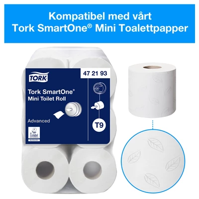 Dispenser Toa Tork T9 SmartOne Mini Twin Svart