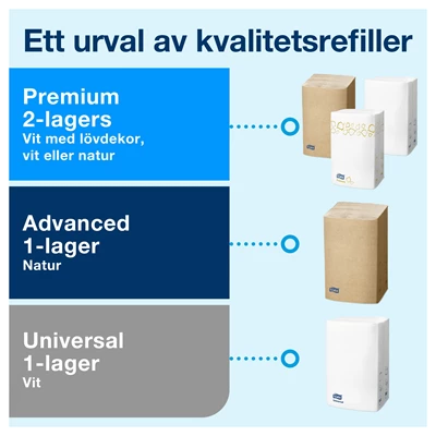 Bordsdispenser Tork N4 X-nap Toppmatad Svart