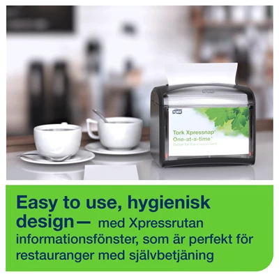 Bordsdispenser Tork N4 X-nap Toppmatad Svart