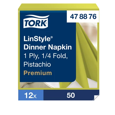 Servett Tork Linstyle 39x39cm Pistage 600st/kolli