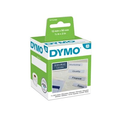 Etikett Dymo LW 50x12 mm vit