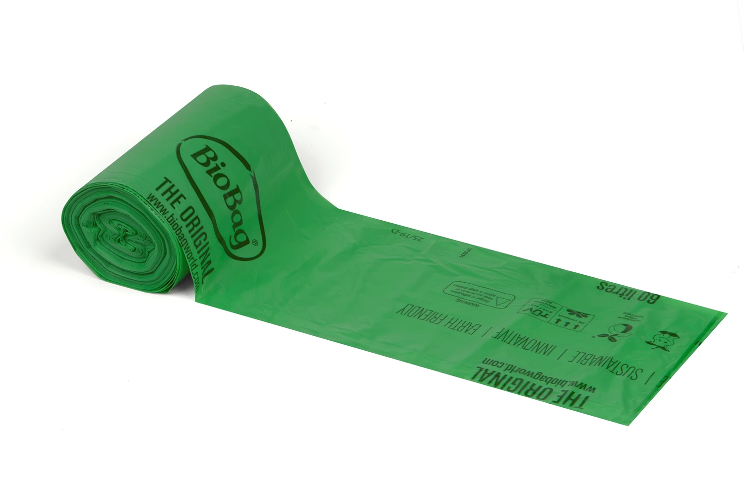 Plastsäck 60L BioBag Extra starka 20st/rl