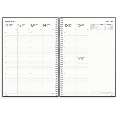 Kalender 2025 Noteringskalendern refill