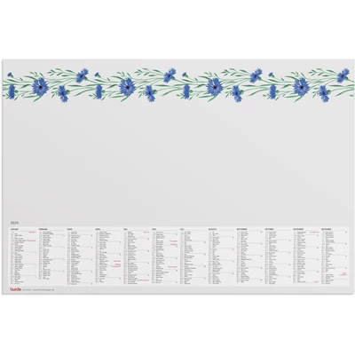 Kalender 2025 Skrivunderlägg Blomster
