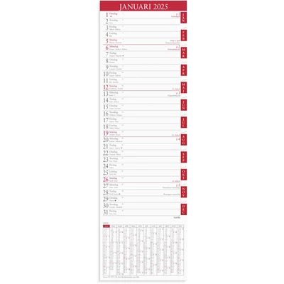 Stor Bordskalender 2025 flik