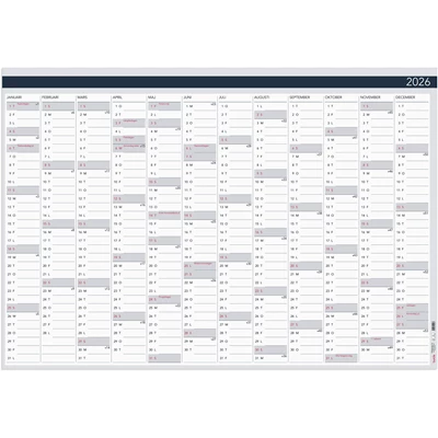 Väggkalender 2026 Väggblad Elegant 980x680mm