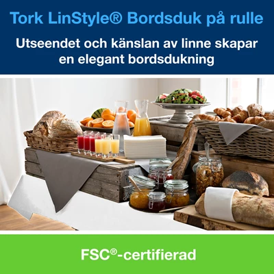 Duk Tork Linstyle Vit 1,2x20m 2st/kolli