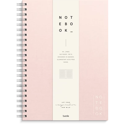 Anteckningsbok Notebook Textile A4  Mörkblå