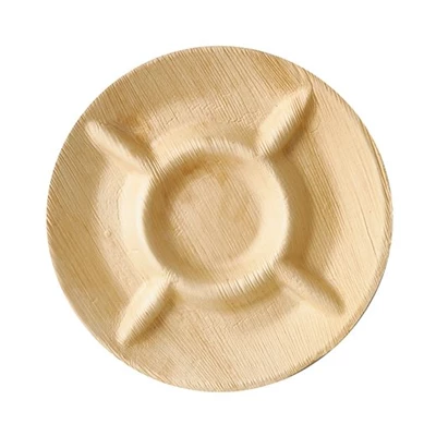 Palmbladstallrik pure 5-delad Ø 24,5 cm 36st