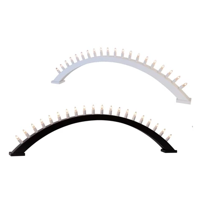Ljusstake Kulle 20 lampor, 105x31cm Vit