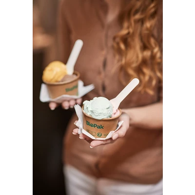 Glassked Biopak 9,5cm Vit 100st/fp