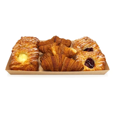 Uppläggningsfat kartong 415x285x34mm Brun 50st