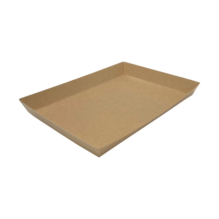Uppläggningsfat kartong 350x255x34mm Brun 50st