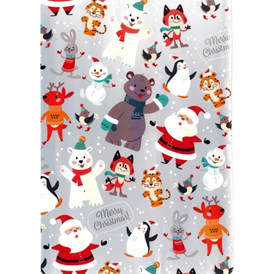 Julpapper Cozy Xmas Silvergrå 57cm x 154m