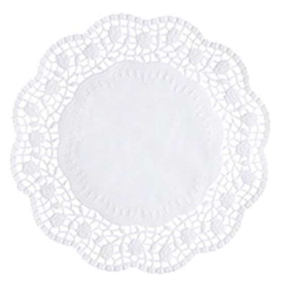 Tårtpapper Rund Ø20cm Vit 100st/fp