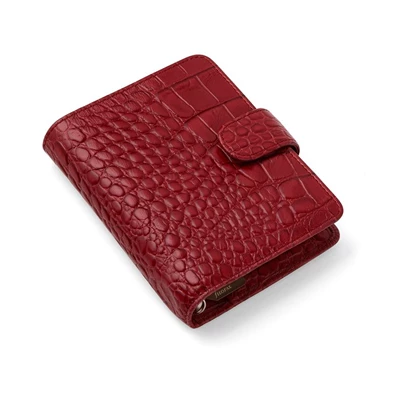 Filofax Classic Croc Pocket cherry