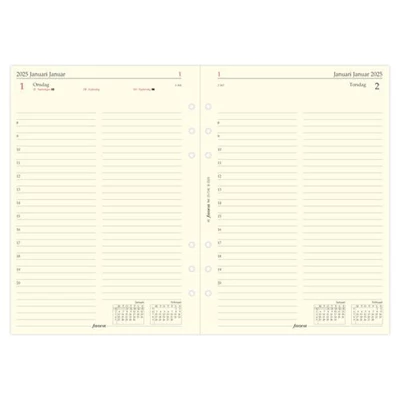 Dagbok Filofax A5 2025 dag/sida