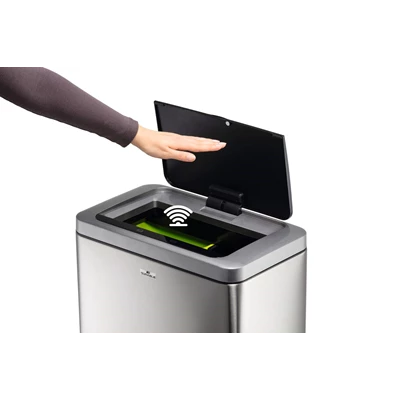 Papperskorg med sensor No Touch Duo 2x20L