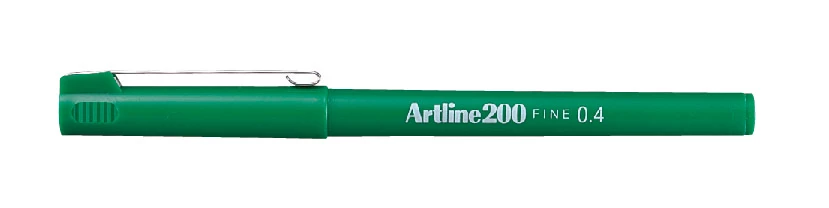 Penna Fiber Fineliner Artline 200 grön