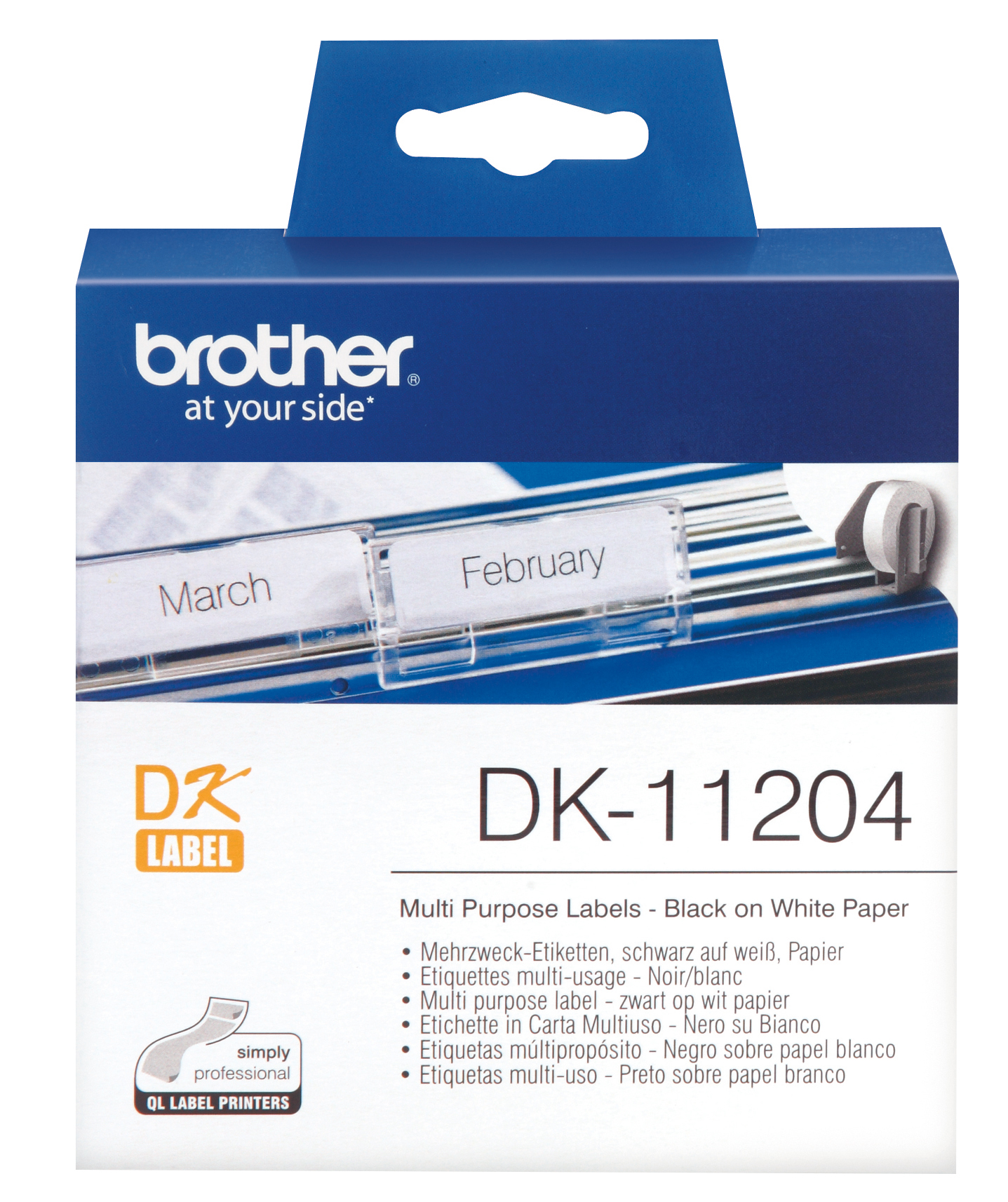Etikett Brother QL Universal 17x54mm