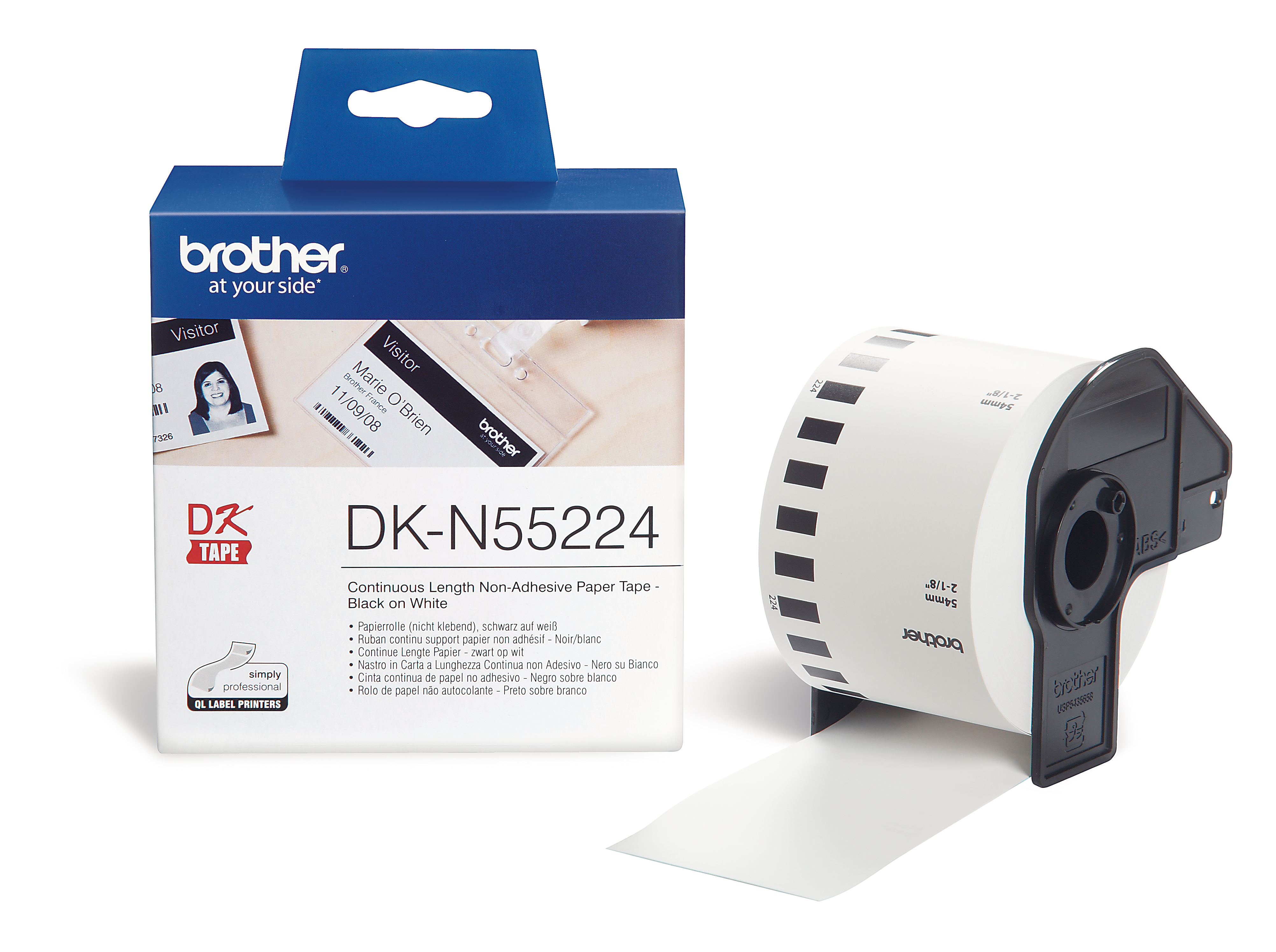 Etikett Brother QL 62mmx15,24m